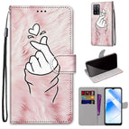 For OPPO A54 4G / A16 4G / A53s 5G / A55 5G / Pink Hands Heart