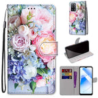 For OPPO A54 4G / A16 4G / A53s 5G / A55 5G / Light Pink Bouquet