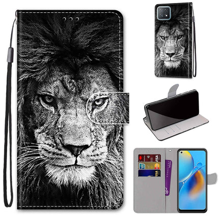 Coloured Drawing Cross Texture Horizontal Flip PU Leather Case with Holder & Card Slots & Wallet & Lanyard, For OPPO A72 5G / A73 5G / A53 5G
