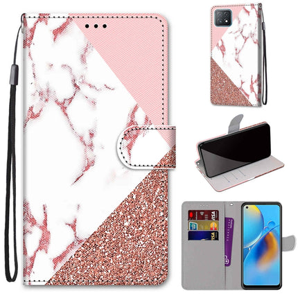 Coloured Drawing Cross Texture Horizontal Flip PU Leather Case with Holder & Card Slots & Wallet & Lanyard, For OPPO A72 5G / A73 5G / A53 5G