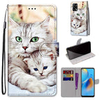 For OPPO F19 / A74 4G / Big Cat Holding Kitten