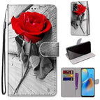 For OPPO F19 / A74 4G / Wood Red Rose