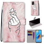 For OPPO F19 / A74 4G / Pink Hands Heart