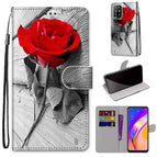 For OPPO A94 5G / A95 5G / F19 Pro+ 5G / Wood Red Rose