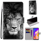 For OPPO A94 5G / A95 5G / F19 Pro+ 5G / Black White Lion Head