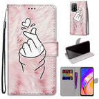 For OPPO A94 5G / A95 5G / F19 Pro+ 5G / Pink Hands Heart