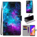 For OPPO A94 5G / A95 5G / F19 Pro+ 5G / Purple Green Starry Sky