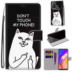 For OPPO A94 5G / A95 5G / F19 Pro+ 5G / Middle Finger White Cat