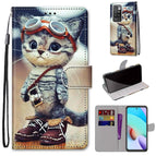 For Xiaomi Redmi 10 / Leather Shoes Cat
