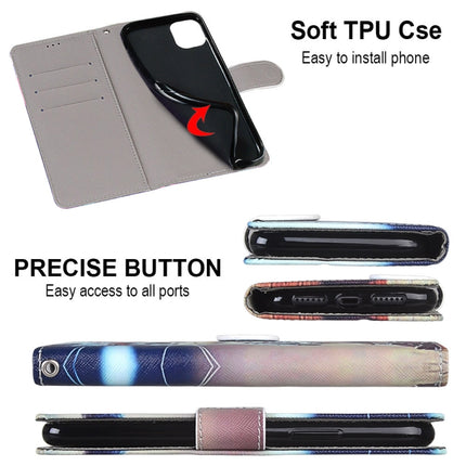 Coloured Drawing Cross Texture Horizontal Flip PU Leather Case with Holder & Card Slots & Wallet & Lanyard, For Xiaomi Redmi 10