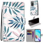 For Xiaomi Redmi 10 / Pink Green Leaf