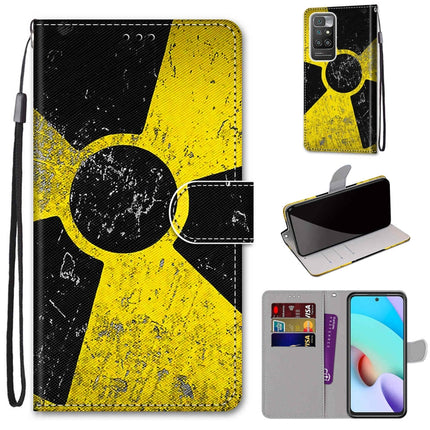 Coloured Drawing Cross Texture Horizontal Flip PU Leather Case with Holder & Card Slots & Wallet & Lanyard, For Xiaomi Redmi 10