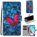For Xiaomi Redmi 10 / Blue Red Butterfly