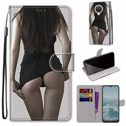 Coloured Drawing Cross Texture Horizontal Flip PU Leather Case with Holder & Card Slots & Wallet & Lanyard, For Nokia G20 / G10 / 6.3