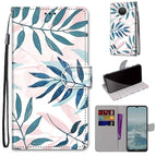 For Nokia G20 / G10 / 6.3 / Pink Green Leaf