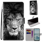 For Nokia G20 / G10 / 6.3 / Black White Lion Head
