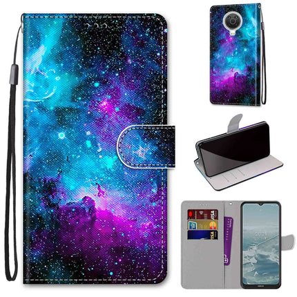 Coloured Drawing Cross Texture Horizontal Flip PU Leather Case with Holder & Card Slots & Wallet & Lanyard, For Nokia G20 / G10 / 6.3