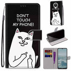For Nokia G20 / G10 / 6.3 / Middle Finger White Cat