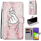 For Samsung Galaxy A22 4G / Pink Hands Heart