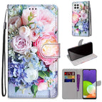 For Samsung Galaxy A22 4G / Light Pink Bouquet