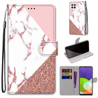 For Samsung Galaxy A22 4G / Pink Stone Texture