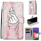For Samsung Galaxy A22 5G / Pink Hands Heart