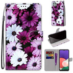 For Samsung Galaxy A22 5G / Chrysanthemum Pink White Purple