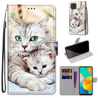 For Samsung Galaxy M32 4G / F22 / Big Cat Holding Kitten