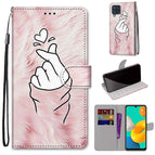 For Samsung Galaxy M32 4G / F22 / Pink Hands Heart