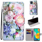 For Samsung Galaxy M32 4G / F22 / Light Pink Bouquet