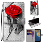 For ZTE Blade A51 / Wood Red Rose