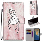 For ZTE Blade A51 / Pink Hands Heart