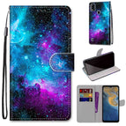 For ZTE Blade A51 / Purple Green Starry Sky