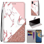 For ZTE Blade A51 / Pink Stone Texture