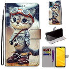 For ZTE Blade A71 / Leather Shoes Cat