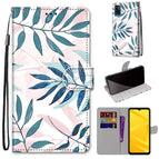 For ZTE Blade A71 / Pink Green Leaf
