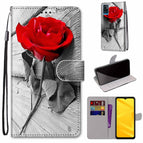 For ZTE Blade A71 / Wood Red Rose