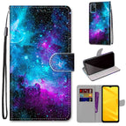 For ZTE Blade A71 / Purple Green Starry Sky
