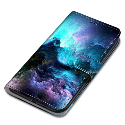 Coloured Drawing Cross Texture Horizontal Flip PU Leather Case with Holder & Card Slots & Wallet & Lanyard, For Samsung Galaxy M32