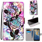 For ZTE Blade A31 / Color Bottom Hollow Flower