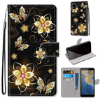 For ZTE Blade A31 / Gold Diamond Butterfly