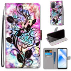 For OPPO A55 5G / A54 4G / A53s 5G / A16 4G / Color Bottom Hollow Flower