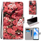 For OPPO A55 5G / A54 4G / A53s 5G / A16 4G / Pink Rose Garden