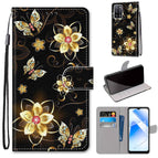 For OPPO A55 5G / A54 4G / A53s 5G / A16 4G / Gold Diamond Butterfly
