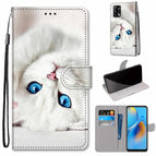 For OPPO A74 4G / F19 / White Kitten