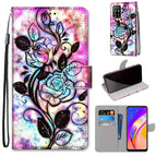 For OPPO F19 Pro+ 5G / A94 5G / A95 5G / Color Bottom Hollow Flower