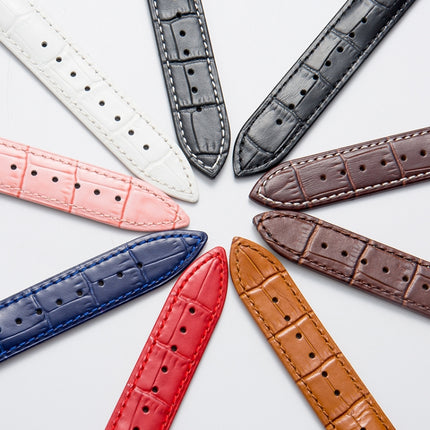Calf Leather Replacement Strap Watchband, 14mm, 16mm, 18mm