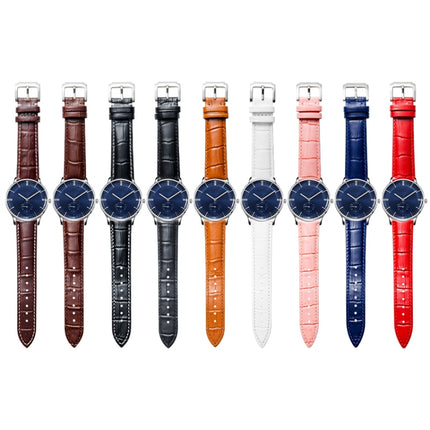 Calf Leather Replacement Strap Watchband, 14mm, 16mm, 18mm