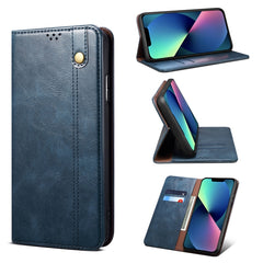 Simple Wax Crazy Horse Texture Horizontal Flip Leather Case with Card Slots & Wallet, For iPhone 13, For iPhone 13 Mini, For iPhone 13 Pro, For iPhone 13 Pro Max