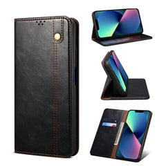 Simple Wax Crazy Horse Texture Horizontal Flip Leather Case with Card Slots & Wallet, For iPhone 13, For iPhone 13 Mini, For iPhone 13 Pro, For iPhone 13 Pro Max